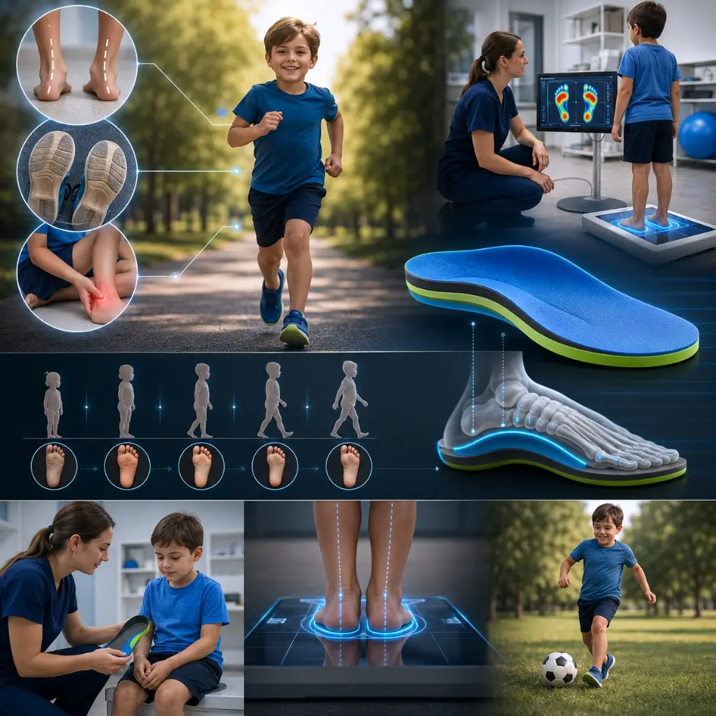 ¿Notas que tu hijo tiene los pies planos o camina con las puntas hacia adentro? ¿Sus zapatos se desgastan de forma desig